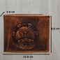 Preview: Herrengeldbörse mit Druck Claddagh irisches Symbol Love, Loyalty, Friendship mit RFID Schutz Braun